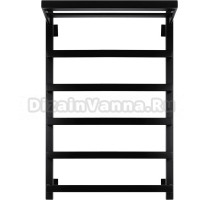 Полотенцесушитель электрический Secado Корсано 1 СП 80х50, черный матовый, R