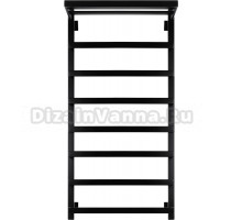 Полотенцесушитель электрический Secado Корсано 1 СП 100х50, черный матовый, R