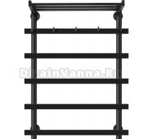 Полотенцесушитель электрический Secado Понтида 1 КСП 80x60, черный, R