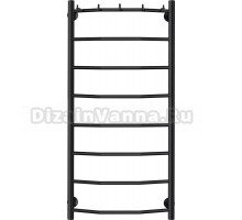 Полотенцесушитель электрический Secado Милан 1 К 100x50, черный, L