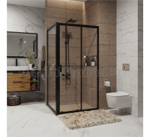 Душевой уголок Niagara Nova NG-82-11AB-A90B 110x90, прямоугольный, черный