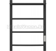 Полотенцесушитель электрический Point Афина PN04846PB 40х60, черный, с полкой