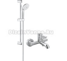 Смеситель для ванны с душем MEGA Didim MG-CM103 + Душевой гарнитур Grohe Tempesta New 27794001