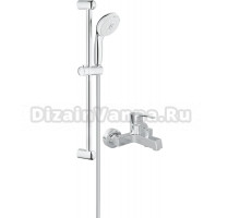 Смеситель для ванны с душем MEGA Sun MG-SUN01 + Душевой гарнитур Grohe Tempesta New 27794001