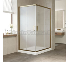 Душевой уголок Vegas Glass ZA-F Tur Novo 120*80 05 10 профиль бронза, стекло сатин