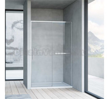 Душевая дверь в нишу Vincea Slim Soft 140 см, профиль хром, стекло прозрачное