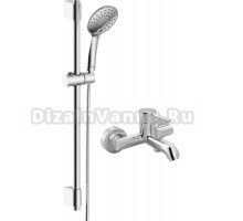 Смеситель для ванны с душем MEGA Didim MG-CM103 + Душевой гарнитур Rossinka AC-26