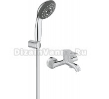 Смеситель для ванны с душем MEGA City MG-ZRV103 + Душевой гарнитур Grohe Vitalio Start 100 27957000