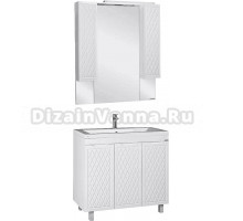 Тумба с раковиной Домино 3D 90 напольная, раковина Andrea