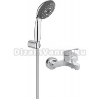 Смеситель для ванны с душем MEGA Delta MG-SRN100 + Душевой гарнитур Grohe Vitalio Start 100 27957000
