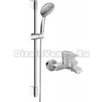 Смеситель для ванны с душем MEGA Snow MG-SH01 + Душевой гарнитур Rossinka AC-26