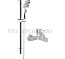 Смеситель для ванны с душем MEGA Sun MG-SUN01 + Душевой гарнитур Rossinka AC-27