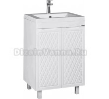 Тумба с раковиной Домино 3D 58 напольная, раковина Andrea