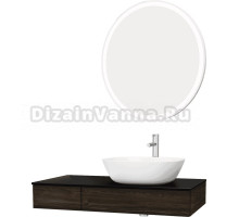 Мебель для ванной VitrA Origin 90 R, темный вяз, столешница черная