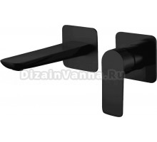 Смеситель для раковины Berges Ventas S 076008 С ВНУТРЕННЕЙ ЧАСТЬЮ, черный матовый