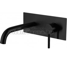 Смеситель для раковины Berges Ventas R 076010 С ВНУТРЕННЕЙ ЧАСТЬЮ, черный матовый