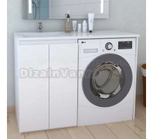 Тумба с раковиной Домино Domino L, 120, под стиральную машину