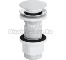 Донный клапан для раковины Damixa Option 210600200 белый глянцевый