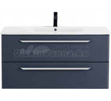 Тумба с раковиной Cezares Eco Cer 100, grafito, ручки хром