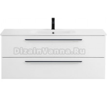 Тумба с раковиной Cezares Eco Cer 120, bianco opaco, ручки хром