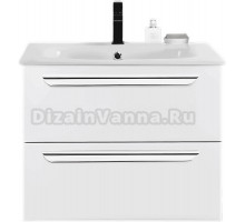 Тумба с раковиной Cezares Eco Cer 60, bianco lucido, ручки хром