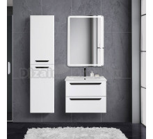 Мебель для ванной Cezares Eco Cer 60, bianco lucido, ручки черные