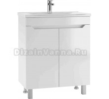 Тумба с раковиной Домино Optima 65, напольная, раковна Мадера Milen