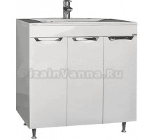 Тумба с раковиной Домино Грация 80, раковина Andrea Elen