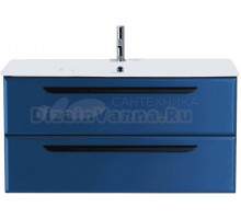 Тумба с раковиной Cezares Eco Cer 80, sapfiro, ручки черные