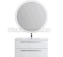 Мебель для ванной Cezares Eco Cer 80, bianco lucido, ручки хром