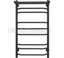 Полотенцесушитель электрический EWRIKA Сафо БР3 100х50, черный, с полкой