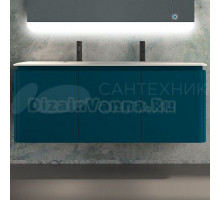 Тумба с раковиной Cezares Stylus 140, blu petrolio