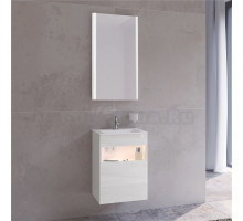 Мебель для ванной Keuco Stageline 32822 46 см, L, с подсветкой, розеткой и точкой зарядки USB и USB-C, белая