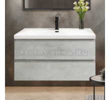 Тумба с раковиной Cezares Molveno 100, beton, раковина Cezares CZR-1188-1000/500