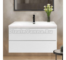 Тумба с раковиной Cezares Molveno 100, bianco ghiaccio, раковина Cezares CZR-1188-1000/500