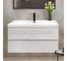 Тумба с раковиной Cezares Molveno 100, legno bianco, раковина Cezares CZR-1188-1000/500