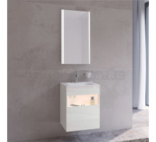 Мебель для ванной Keuco Stageline 32842 50 см, с подсветкой, розеткой и точкой зарядки USB и USB-C, белая