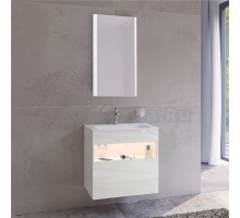 Мебель для ванной Keuco Stageline 32852 65 см, с подсветкой, розеткой и точкой зарядки USB и USB-C, белая
