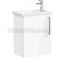 Тумба с раковиной VitrA Root Flat 45 L белый глянец