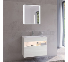 Мебель для ванной Keuco Stageline 32862 80 см, с подсветкой, розеткой и точкой зарядки USB и USB-C, белая