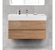 Тумба с раковиной Cezares Molveno 46 100 noce chiaro, с раковиной Cezares CZR-MIL-100-LVB