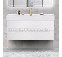 Тумба с раковиной Cezares Molveno 46 120 bianco ghiaccio, с раковиной Cezares CZR-MIL-120-LVB