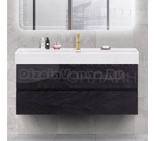 Тумба с раковиной Cezares Molveno 46 120 nero, с раковиной Cezares CZR-MIL-120-LVB