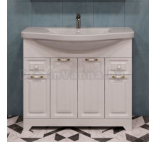 Тумба с раковиной Stella Polar Кармела 100 ольха белая