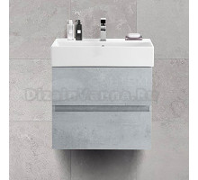 Тумба с раковиной Cezares Molveno 46 60 beton, с раковиной Cezares CZR-MIL-60-LVB