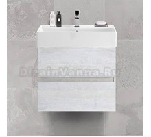 Тумба с раковиной Cezares Molveno 46 60 legno bianco, с раковиной Cezares CZR-MIL-60-LVB