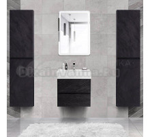 Мебель для ванной Cezares Molveno 46 60 nero, с раковиной Cezares CZR-MIL-60-LVB