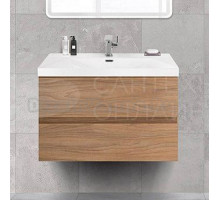 Тумба с раковиной Cezares Molveno 46 80 noce chiaro, с раковиной Cezares CZR-MIL-80-LVB