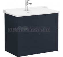 Тумба с раковиной VitrA Root Classic 80 темно-синий