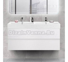 Тумба с раковиной Cezares Molveno 46 120 bianco ghiaccio, с раковиной Cezares CZR-MIL-120-2-LVB